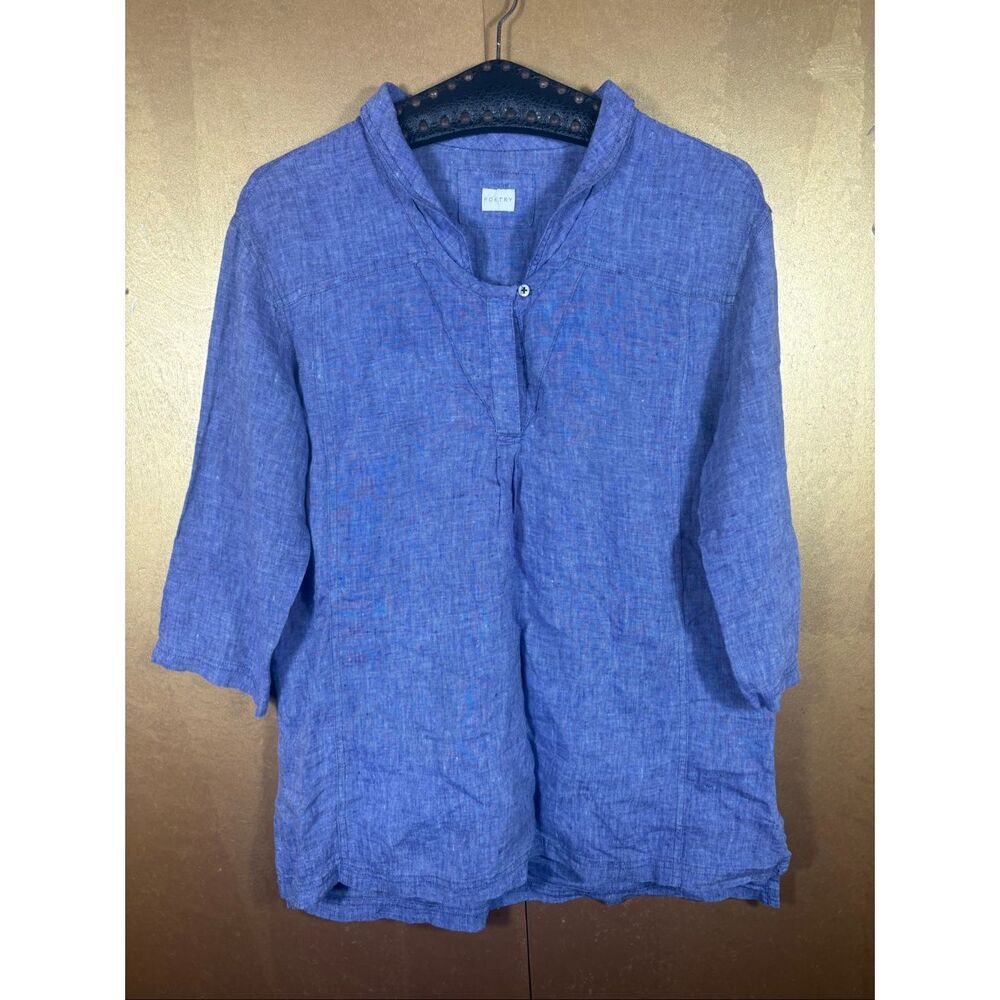 Poetry linen tunic top size 8